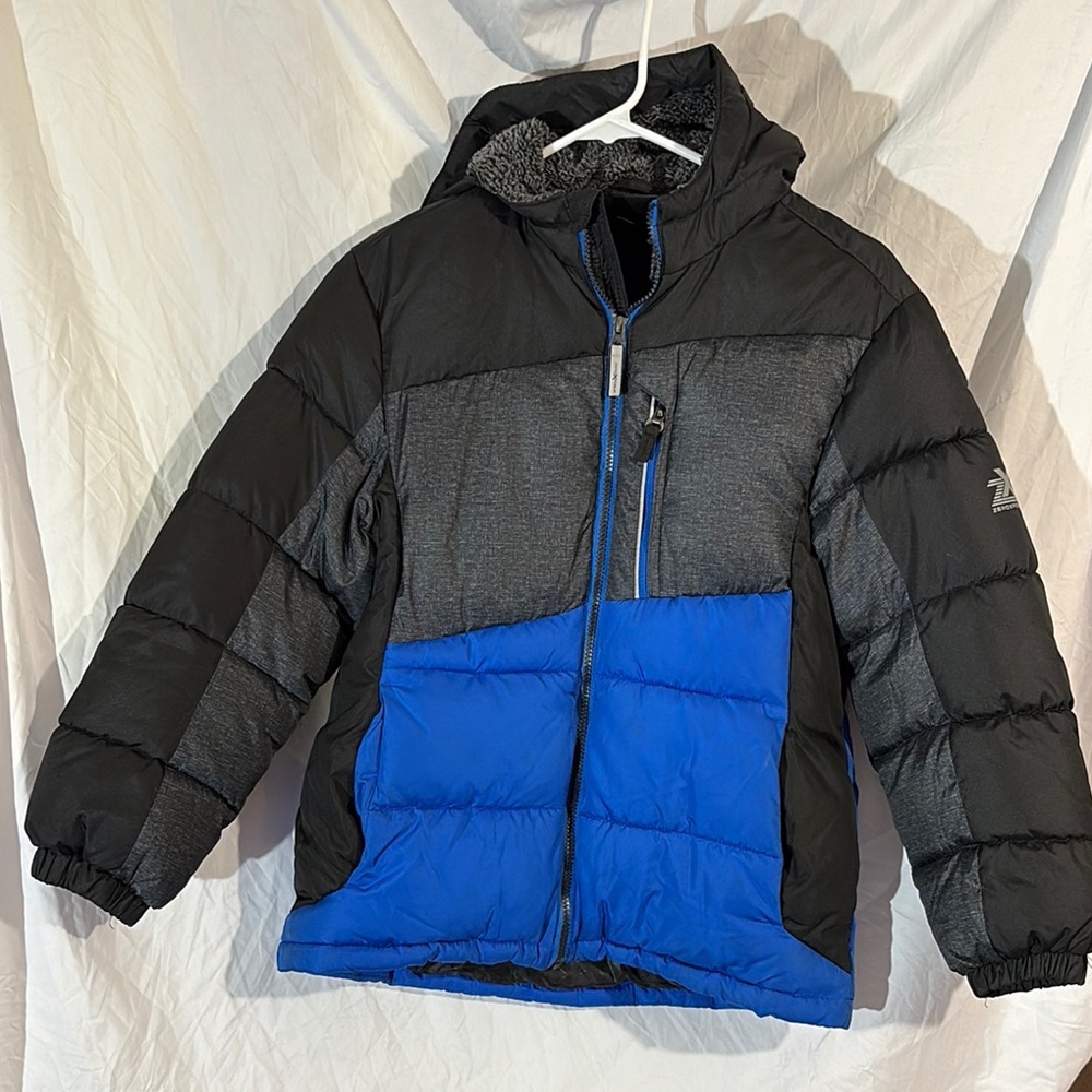 ZeroXposur Kids Puffer Jacket - Black and Blue
